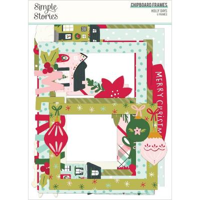 Simple Stories Holly Days Die Cuts -  Chipboard Frames